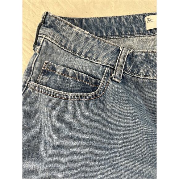 Hollister Jeans Womens 10R Light Blue Low Rise Baggy Wide Leg Denim 100% Cotton - Picture 4 of 14